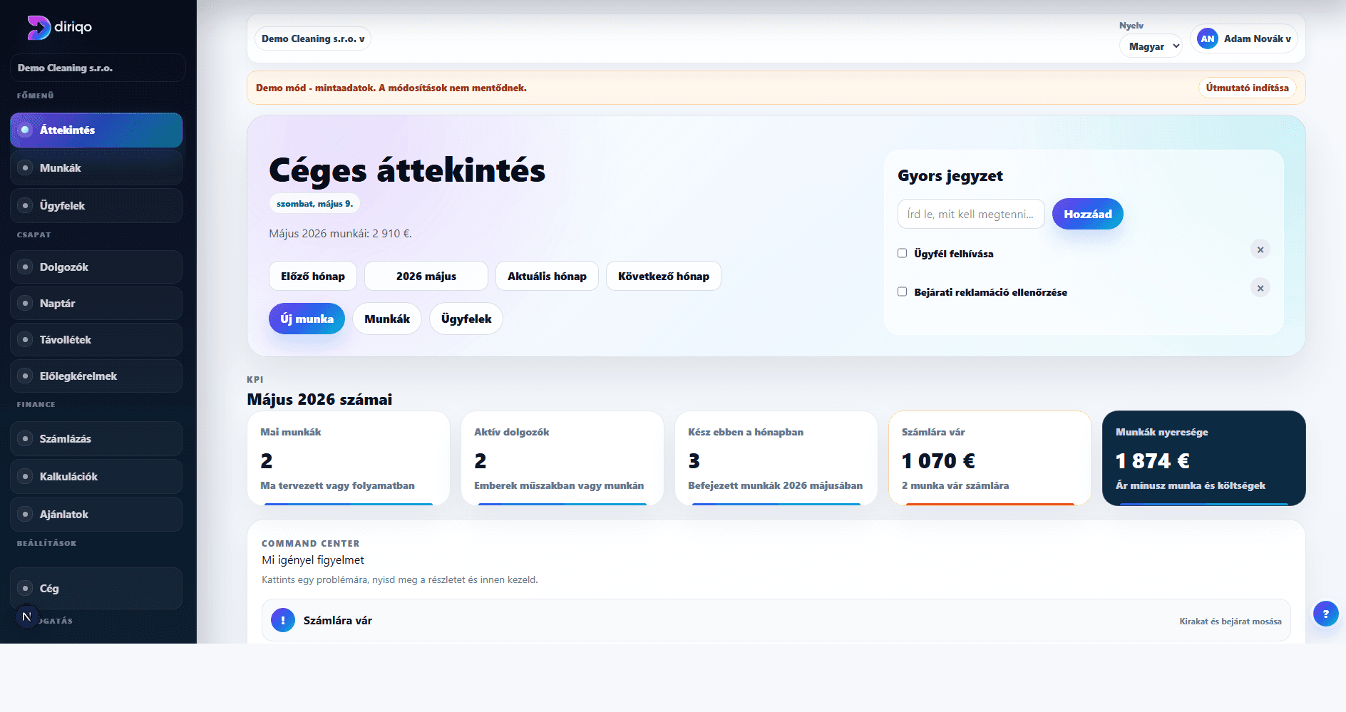 Munkaáttekintés