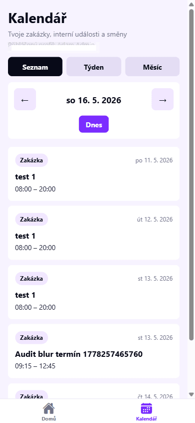 Diriqo mobile calendar - Diriqo EN